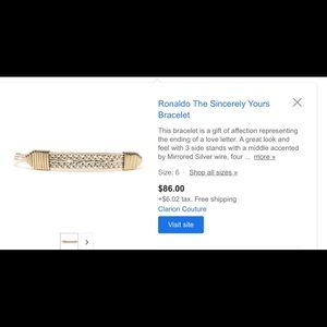 Ronaldo The Sincerely Yours Bracelet